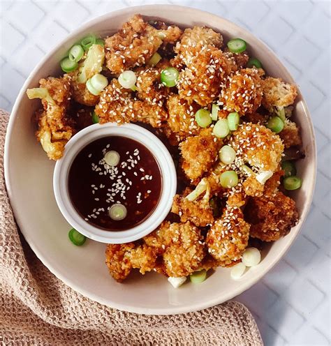 Sticky Sesame Cauliflower Bites Let S Go Vegan