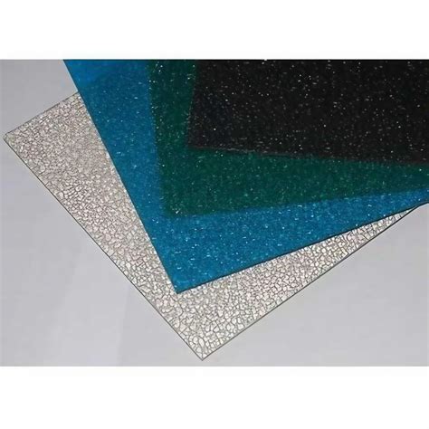 Blue And White Mm Polycarbonate Embossed Roofing Sheet At Rs