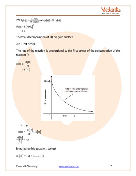 Cbse Class Chemistry Chapter Chemical Kinetics Revision Notes