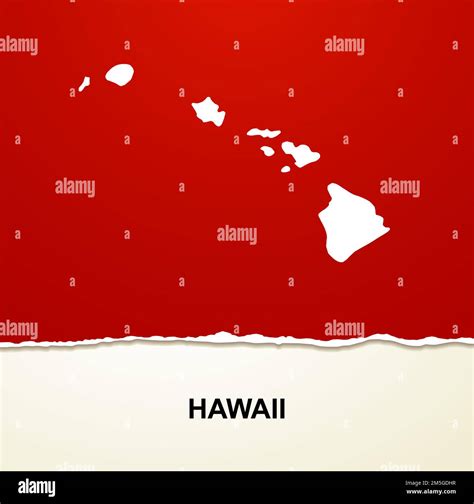 Hawaii Map Stock Vector Images Alamy