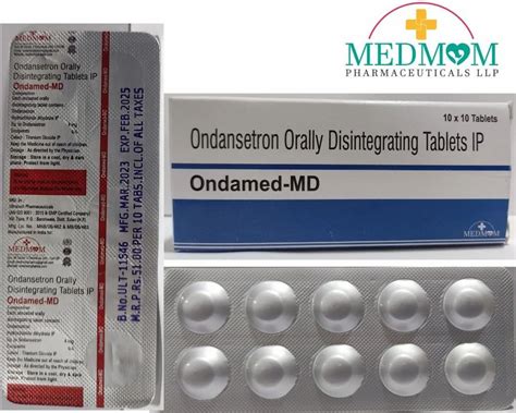 Ondamed Md Ondansetron Orally Disintegrating Tablet Packaging Type 1010 4mg At Rs 528box In