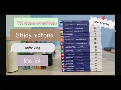 CA Intermediate New Syllabus Books Unboxing May24 Both Groups It