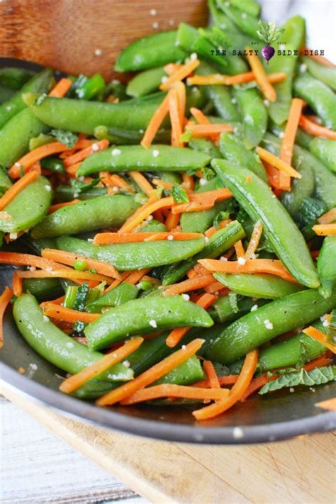 Sautéed Sugar Snap Peas Recipe With Garlic Salty Side Dish