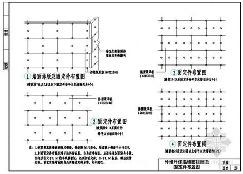 挤塑聚苯板外墙外保温墙面排版及锚固件布置 节能保温 筑龙建筑施工论坛