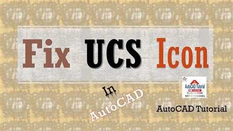 How To Fix Ucs Icon In Auto Cad Auto Cad Basics Auto Cad Bangla