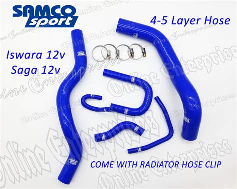 Samco Radiator Hose Proton Saga Iswara V By Pass Hose With