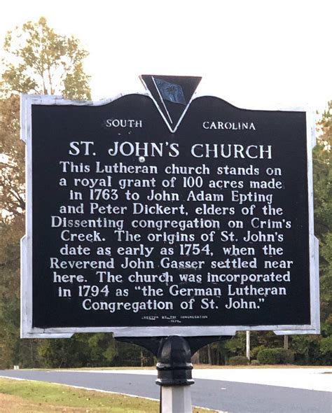 St Johns Lutheran Church Explore South Carolina