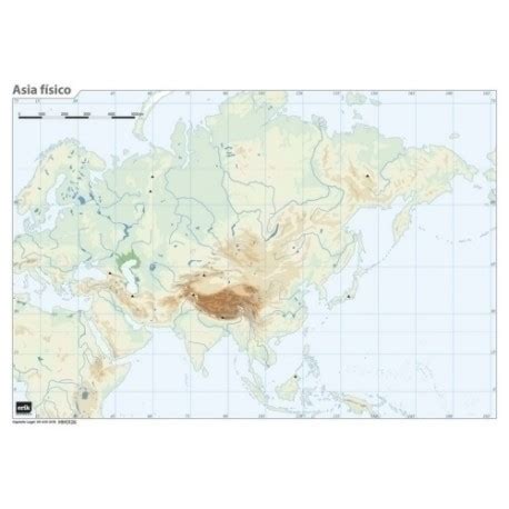 Grupo Erik Mapa Mudo Erik Color Fisico Asia Pack De Unidades