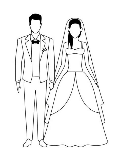 Wedding Dresses Coloring Page