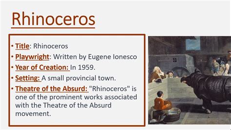 Rhinoceros By Eugene Ionesco Summary Analysis And Notes YouTube