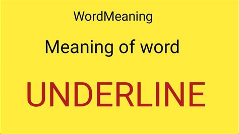 Underline meaning in hindi||underline ki hindi||underline ka matlab ...