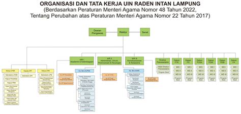 Struktur Organisasi Universitas Uin Raden Intan Lampung