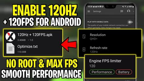 Enable Hz Refresh Rate Fps For Gaming No Root Max Fps