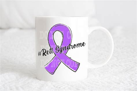 Rett Syndrome Awareness Ribbon Design Printable Digital Etsy Canada