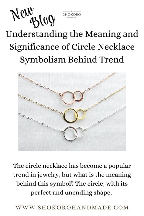 Circle Necklace Meaning, Jewelry with Meaning Behind It, Interlocking ...