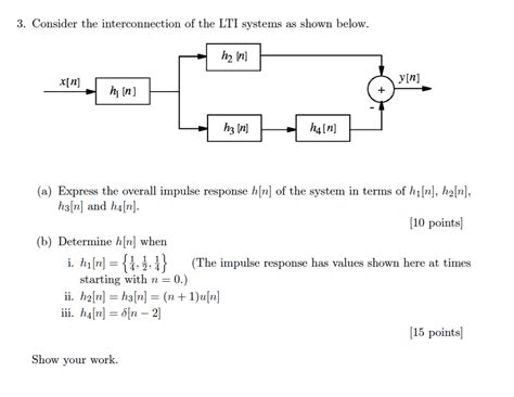 Solved 3 Consider The Interconnection Of The LTI Systems As Chegg