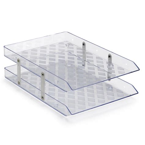 Organizador De Mesa Caixa Correspond Ncia Home Office Bandeja Dupla