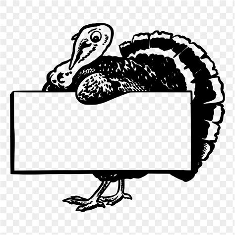 Turkey Frame Png Sticker Vintage Free Png Rawpixel