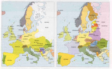 Historia Eso Mapas De Europa Antes Y Despu S De La Primera Guerra