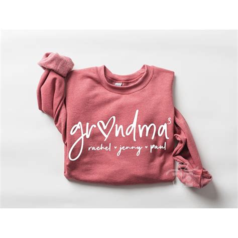 Personalized Grandma Sweatshirt Mothers Day Gift Gift For Grandmother