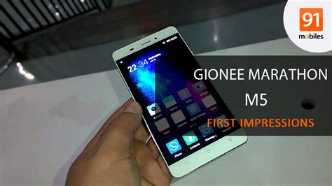 Gionee Marathon M5 First Look Hands On Price Youtube