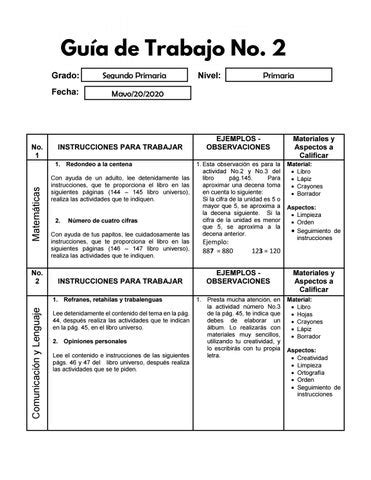 Gu A De Trabajo By Meridagonzalezmariafernanda Issuu