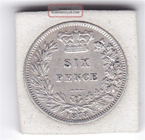 Queen Victoria Sixpence D Sterling Silver British Coin