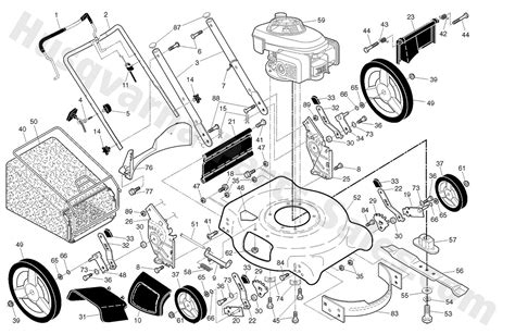 Husqvarna 7021P Walk Behind Lawn Mower Parts