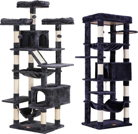 Heybly Cat Tree Large Cat Tower For Indoor Cats Multi