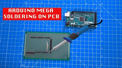 Arduino Mega Pcb Soldering Using Male Berg Pins Youtube