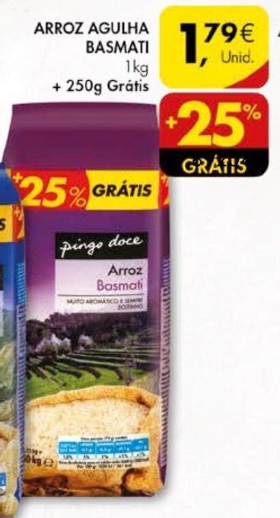 Promo O Arroz Agulha Basmati Kg Em Pingo Doce