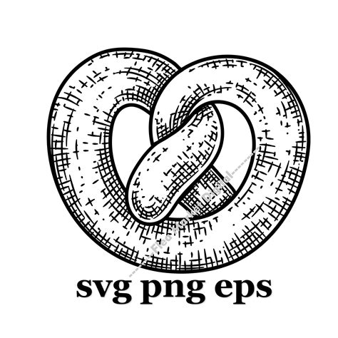 Bäckerei Brezel SVG PNG EPS Clipart Logo 3 Etsy de