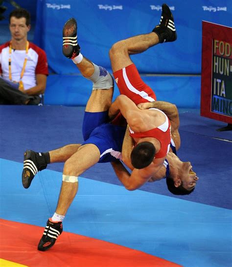 Olympic Games Greco Roman Wrestling Italy S Andrea Minguzzi