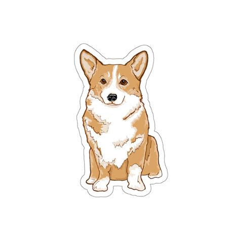 Corgi Sticker Original Illustration Corgi Vinyl Decal Dog Mom Etsy