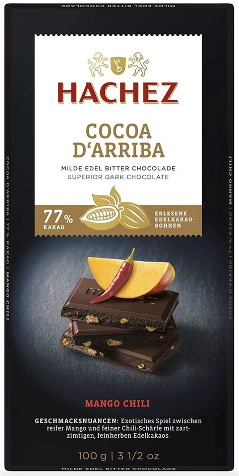 Hachez Cocoa Tafel Cocoa D Arriba Tafel Mango X G Amazon De