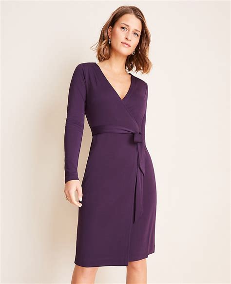 Petite Matte Jersey Wrap Dress Jersey Wrap Dress Trendy Dresses