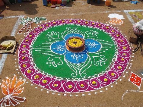 Thai Pongal Kolam Designs