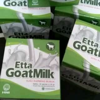 Jual Susu Bubuk Kambing ETTA Goat Milk HNI Hpai Netto 10 Sachet 25gr