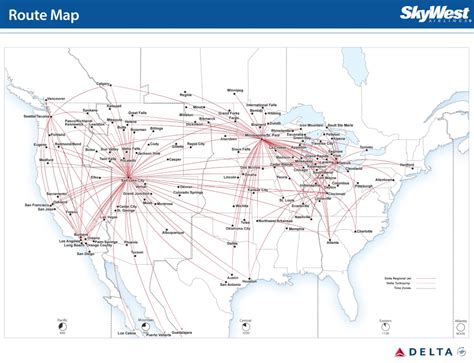 Delta Connection Skywest 42015 Route Map World Airline News