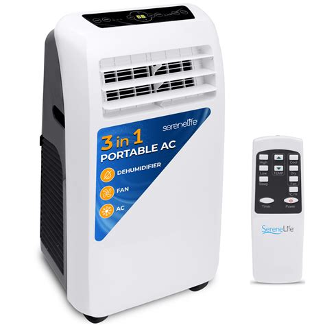 SereneLife Small Air Conditioner Portable 10,000 BTU with Built-in ...