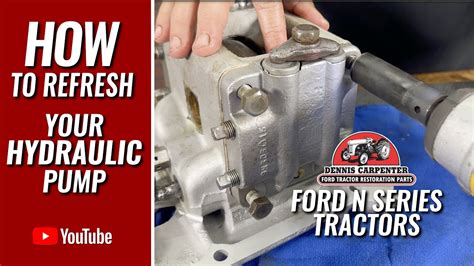 How To Refresh Your Hydraulic Pump On Your N Series Ford Tractor Youtube