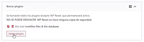 Cómo resetear y vaciar la instalación de WordPress Empresiona PRO