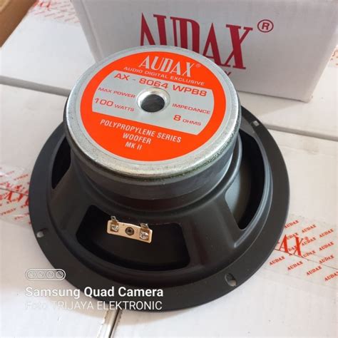 Jual Speaker Inch Audax Ax Wpb Woofer Watt Original