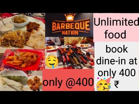 Barbeque Nation Unlimited Buffet Only At Rs Unlimited Khana Bbq