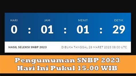 Pengumuman Snbp Dibuka Jam Sore Cek Daftar Nama Lolos Snbp