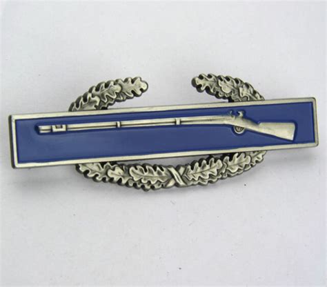 Blue Us Army Combat Infantryman Badge Ebay