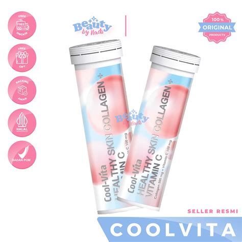 Jual READY COOLVITA COLLAGEN COOL VITA ISI 10 TABLET PENCERAH KULIT