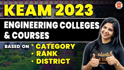 KEAM Engineering College Courses Rank Category Lerin Ma Am