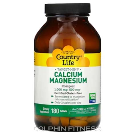 Country Lifetarget Mins Calcium Magnesium Potasium 180 Tablets