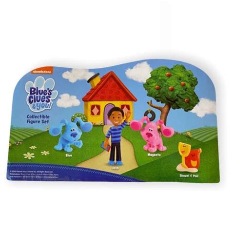 Nickelodeon Blues Clues And You Collectible 4 Pack Figure Set Josh Magenta Blue 4612516929